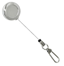 Load image into Gallery viewer, Small Round Metal Reel with Pin Clip and Metal Hook
