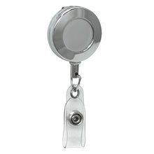 Load image into Gallery viewer, Chrome Round ID Retractable Badge Reel
