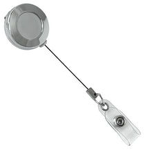 Load image into Gallery viewer, Chrome Round ID Retractable Badge Reel
