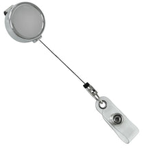 Load image into Gallery viewer, Mini Chrome ID Badge Reel, Belt Clip
