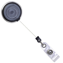 Load image into Gallery viewer, Translucent Plastic Badge Reel, Chrome Edge
