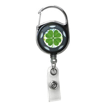 Load image into Gallery viewer, Black - Lucky Sham Series, Translucent Carabiner Badge Reel
