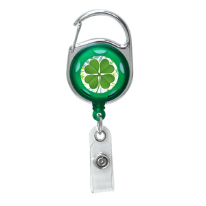 Green - Lucky Sham Series, Translucent Carabiner Badge Reel