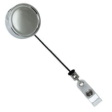 Load image into Gallery viewer, Large Chrome ID Badge Reel, Belt Clip
