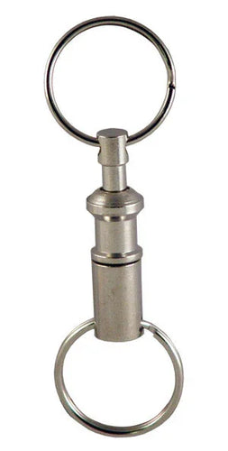 Short Pull Apart Metal Key Ring - Retractable Reels