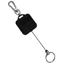 Load image into Gallery viewer, Square Pull Key Reel, with lobster claw clasp, split ring
